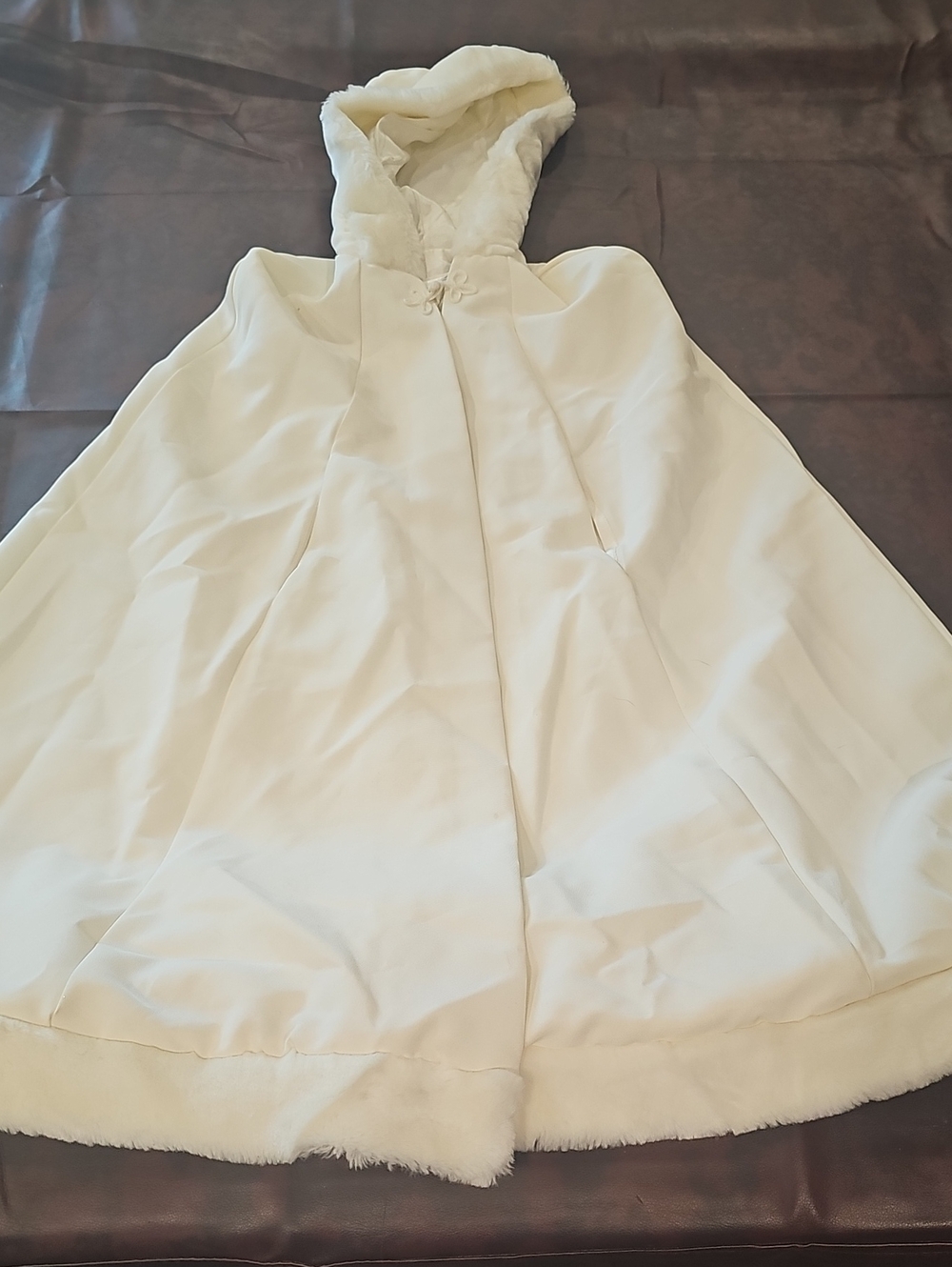 X Cream Storybook Heirlooms Cape Coat Size Small